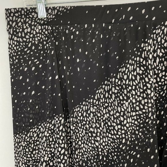 Chico's Womens Cosmic Universe Caren Mesh Skirt Size 3 XL Black White NEW - Picture 2 of 5